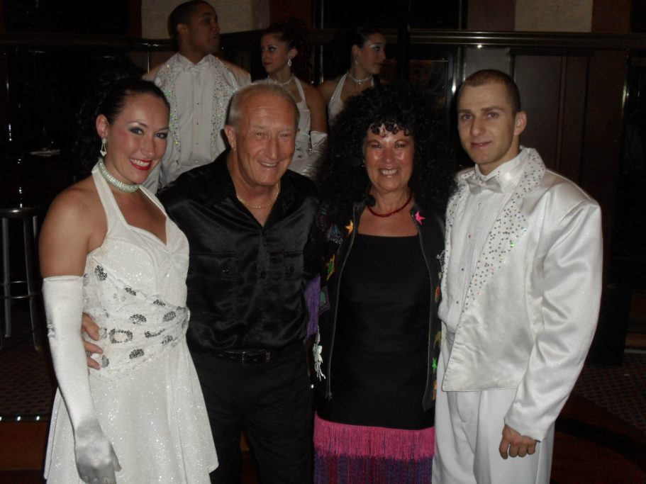 With Dance Team on Carnival Liberty